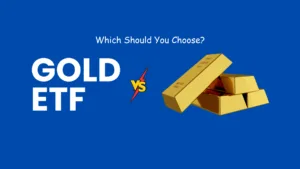 Comparison chart of Gold ETFs vs. Physical Gold showing costs, liquidity, and storage options.