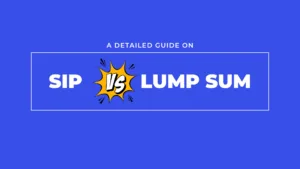 Comparison chart showing Lump Sum vs. SIP investment strategies with their benefits and risks.
