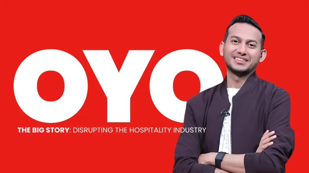OYO founder Ritesh Agarwal with OYO Rooms branding